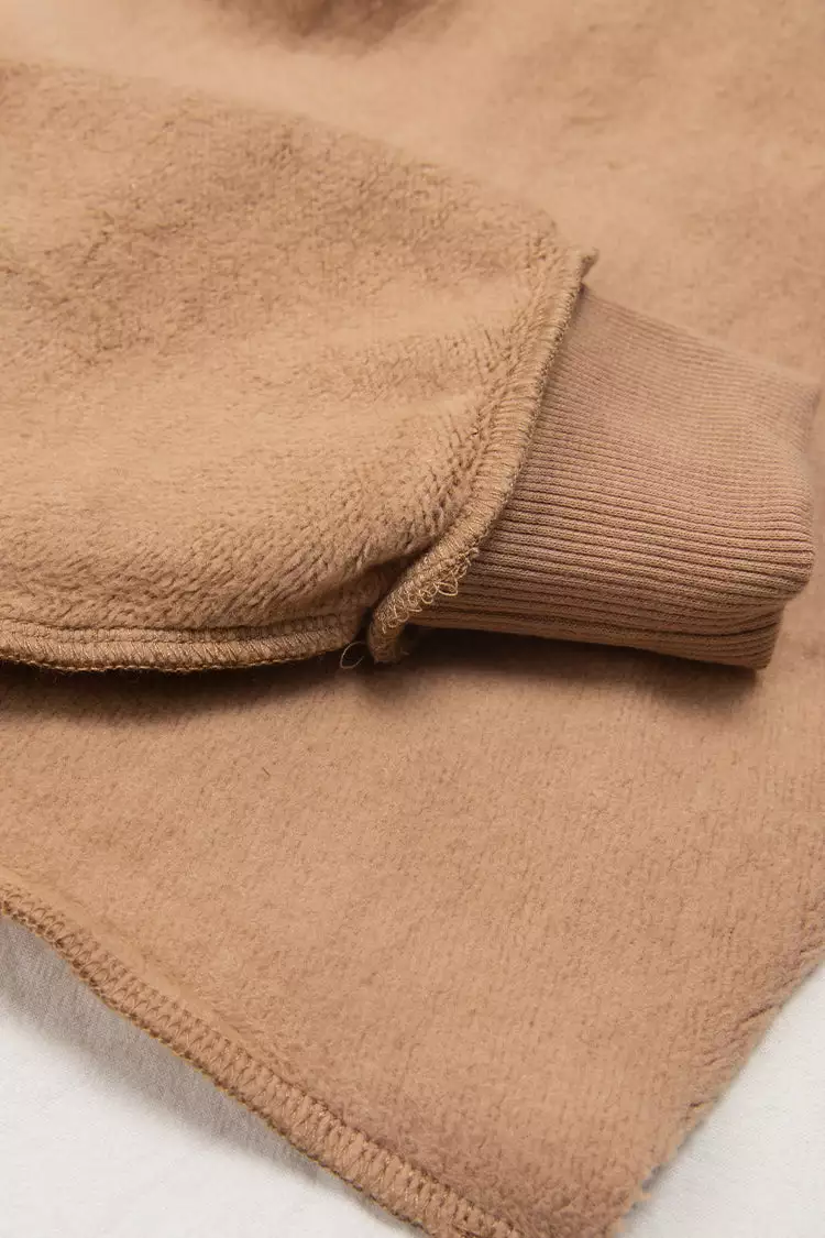 Cupshe Tangerine Drawstring Front Drop Shoulder Hoodie 5 Cupshe Tangerine Drawstring Front Drop Shoulder Hoodie - Image 5