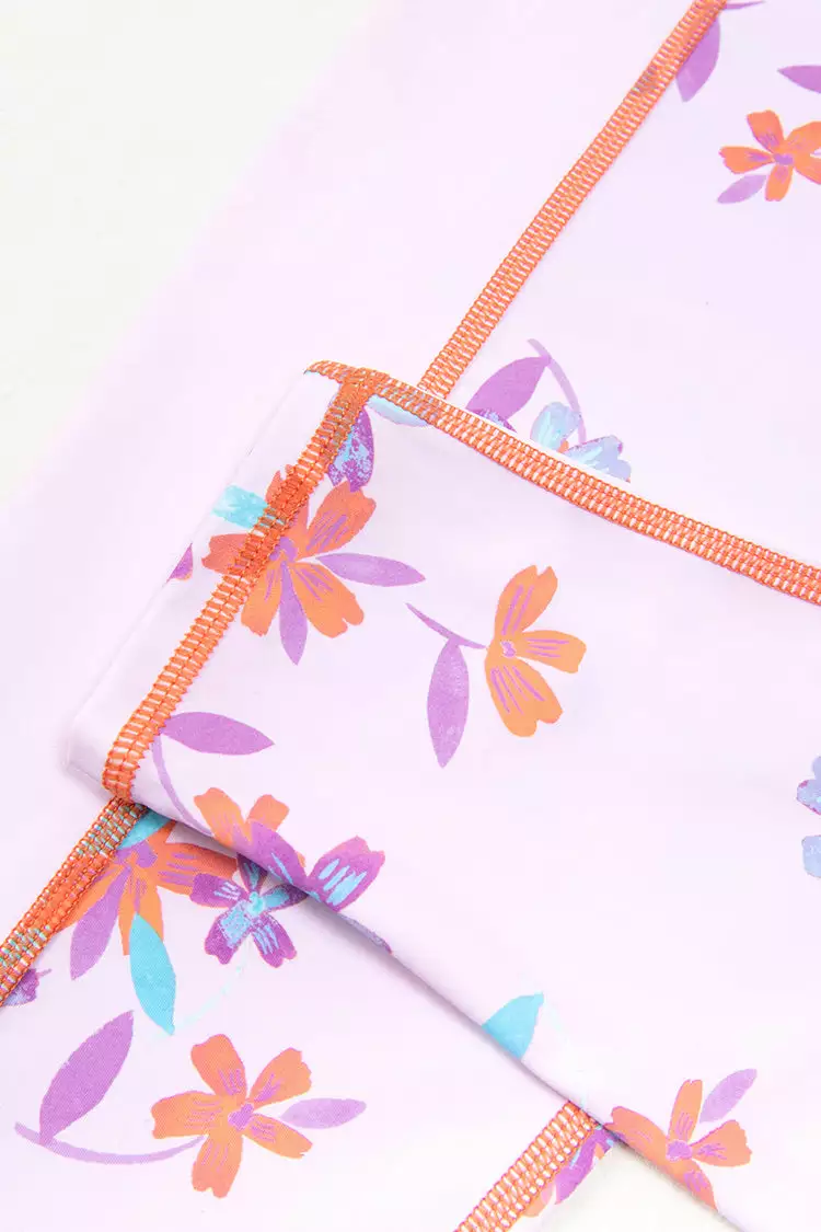 Cupshe Whimsy Floral Elastic Waist Leggings 3 Cupshe Whimsy Floral Elastic Waist Leggings - Image 3