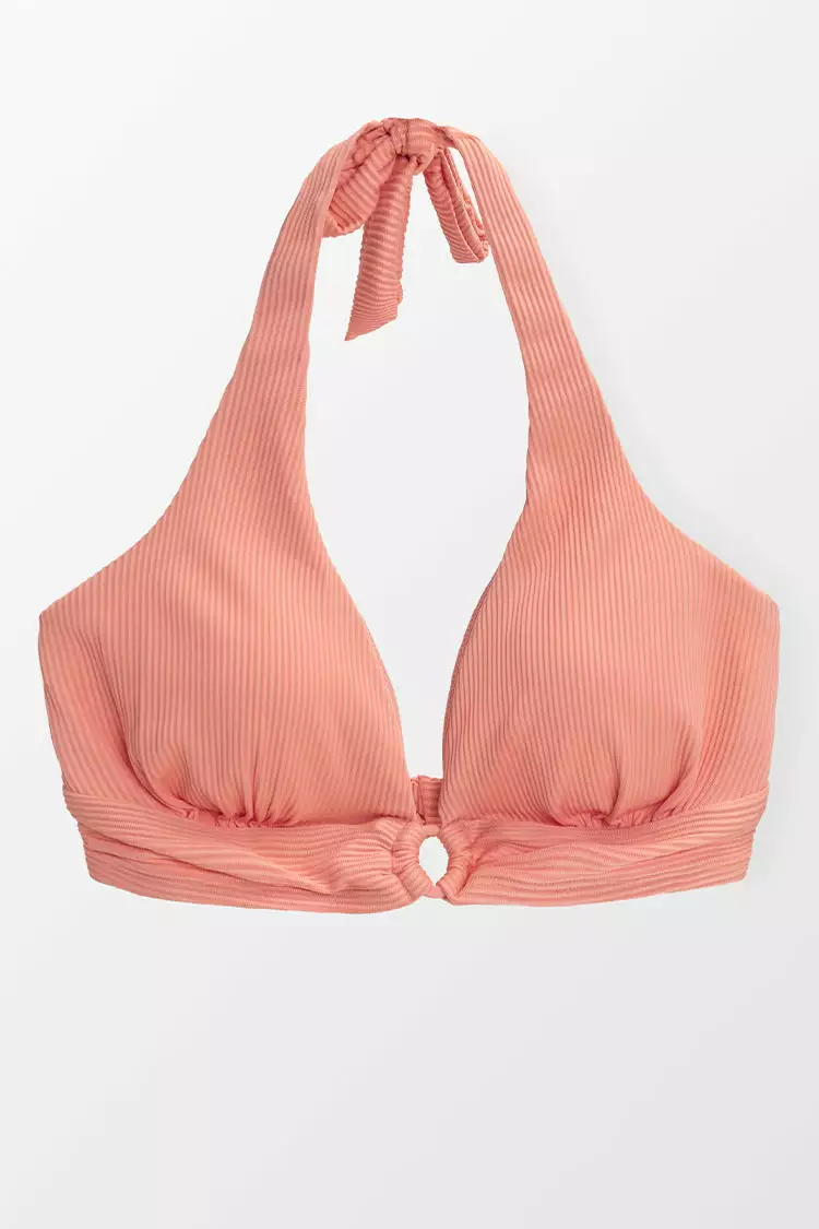 Cupshe Janet Halter O-ring Plus Size Bikini Top 3 Cupshe Janet Halter O-ring Plus Size Bikini Top - Image 3