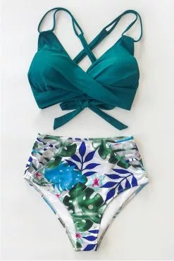 Cupshe Tropical Palms Twist-Front High Waisted Bikini 6 Cupshe Tropical Palms Twist-Front High Waisted Bikini -Deals Cupshe Store 3 15e1005d 4b8c 4c36 9c37 a9abbf2a2c12