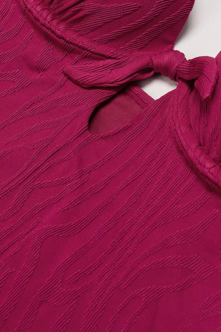 Cupshe Shirley Jacquard Underwire One Piece Swimsuit 3 Cupshe Shirley Jacquard Underwire One Piece Swimsuit - Image 3