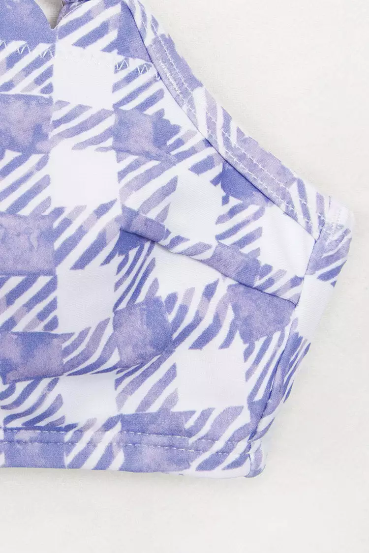 Cupshe Summertime Gingham Scalloped Bralette Bikini Top 5 Cupshe Summertime Gingham Scalloped Bralette Bikini Top - Image 5