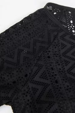 Cupshe Royalty Black Ruched Long Sleeve Tankini -Deals Cupshe Store 3 1b33fb4a 8671 42af ade1 9ec2697eb8ed