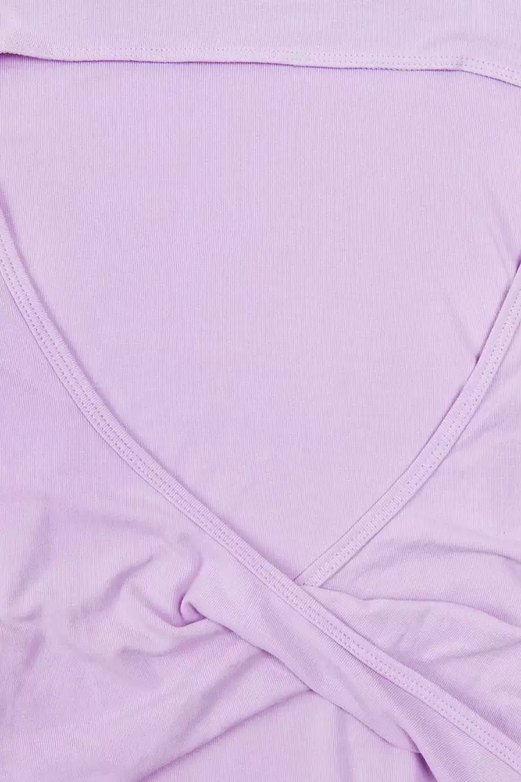 Cupshe Malaga Round Neck Cut Out Short Sleeve Sweatshirt 3 Cupshe Malaga Round Neck Cut Out Short Sleeve Sweatshirt - Image 3