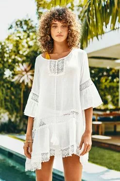 Cupshe White Ruffle Tunic Cover Up -Deals Cupshe Store 3 24a7ec5e c323 4cd9 84a0 20004db792a0