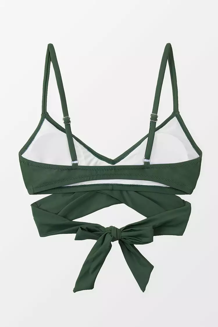 Cupshe Elliott Wrap Tie Back Bikini Top 4 Cupshe Elliott Wrap Tie Back Bikini Top - Image 4