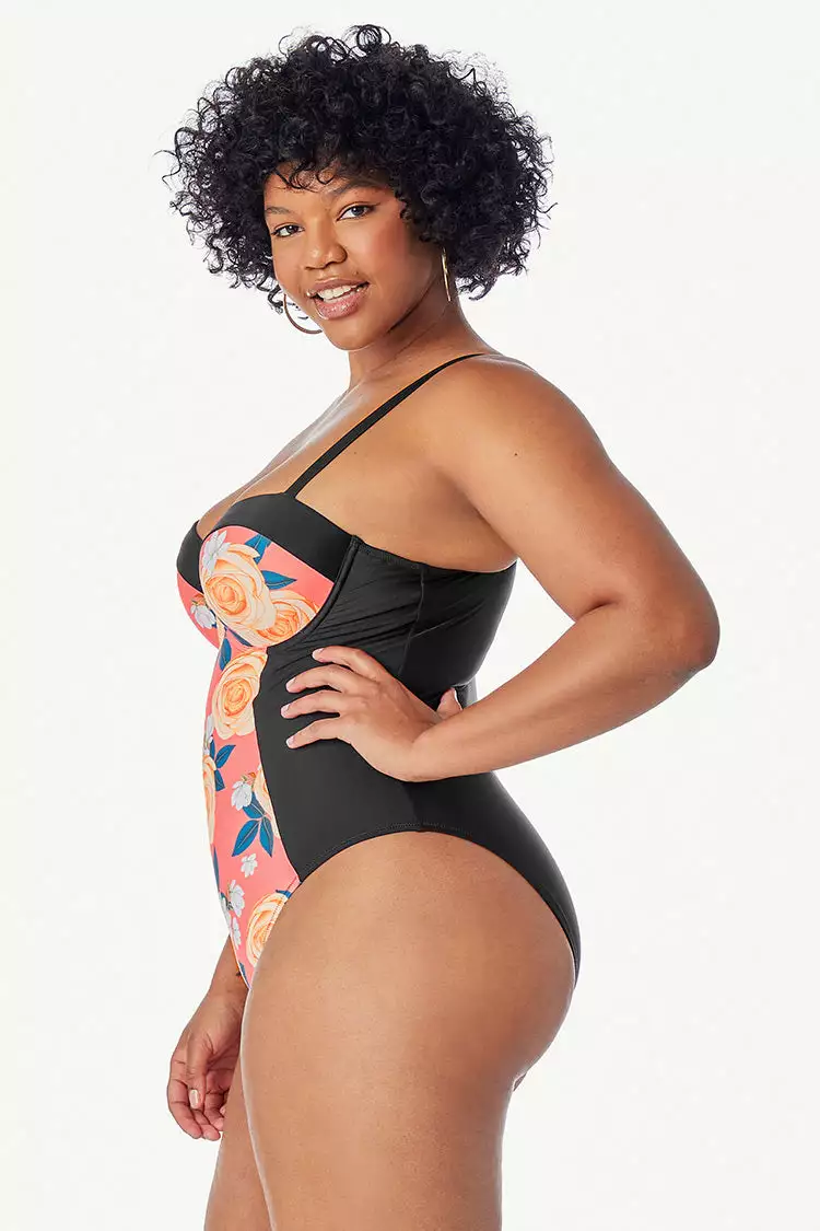 Cupshe Blossom Floral Plus Size One Piece Swimsuit 5 Cupshe Blossom Floral Plus Size One Piece Swimsuit - Image 5
