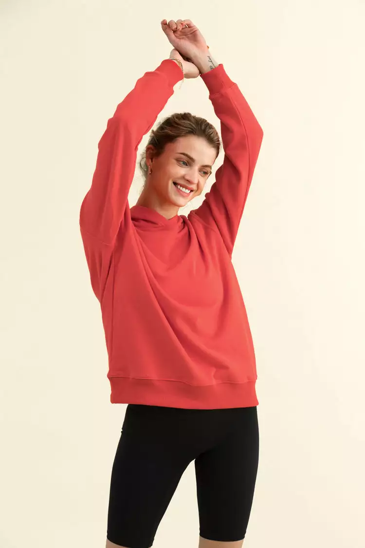 Cupshe Sundae Red Hoodie 3 Cupshe Sundae Red Hoodie - Image 3