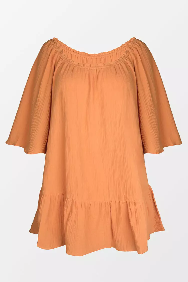 Cupshe Sarina Round Neckline Ruffled Cover Up 3 Cupshe Sarina Round Neckline Ruffled Cover Up - Image 3