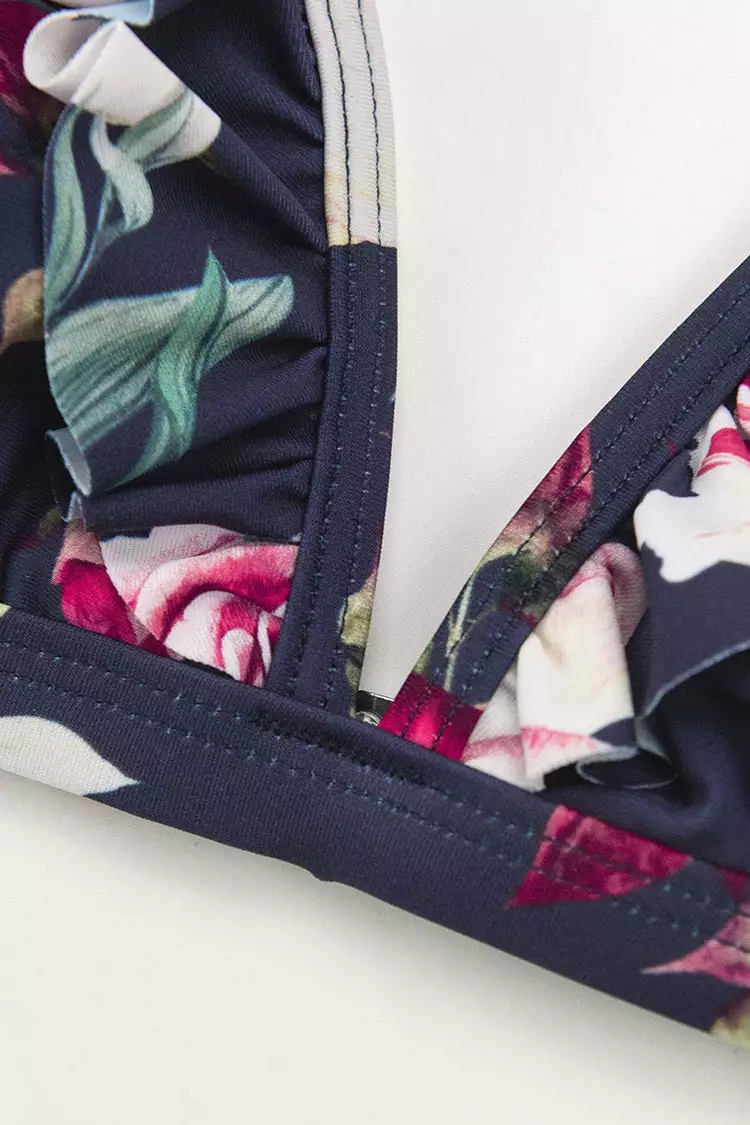 CUPSHE Ruffle Floral Bikini 5 CUPSHE Ruffle Floral Bikini - Image 5