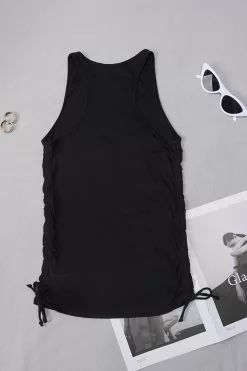 Cupshe Essentials Black Round Neck Ruched Sleeveless Sweatshirt 11 Cupshe Essentials Black Round Neck Ruched Sleeveless Sweatshirt -Deals Cupshe Store 3 2e379780 78bd 45b4 b45f b62f82bff6e9