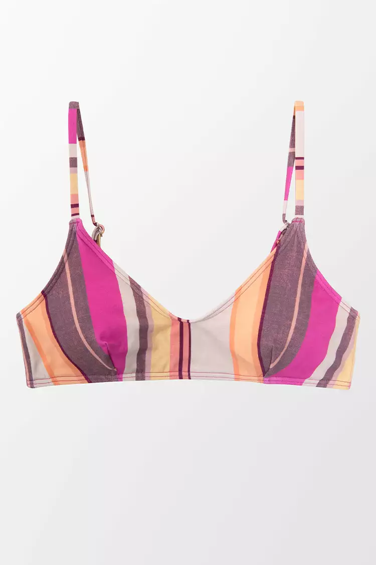 Cupshe Nikita Striped Scoop Back Hook Bikini Top 3 Cupshe Nikita Striped Scoop Back Hook Bikini Top - Image 3