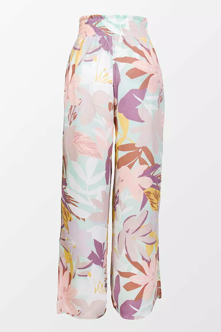 Cupshe Liliana Leafy Elastic Waisted Pants 5 Cupshe Liliana Leafy Elastic Waisted Pants - Image 5