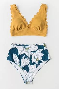 Cupshe Yellow and Floral V-Neck Scalloped Bikini 8 Cupshe Yellow and Floral V-Neck Scalloped Bikini -Deals Cupshe Store 3 386afd69 b53b 40d0 becb 6004c3d1f5ec