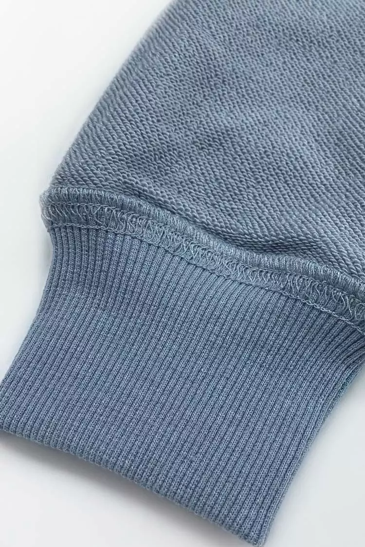 Cupshe Havana Blue Oversized Pullover Sweatshirt 3 Cupshe Havana Blue Oversized Pullover Sweatshirt - Image 3