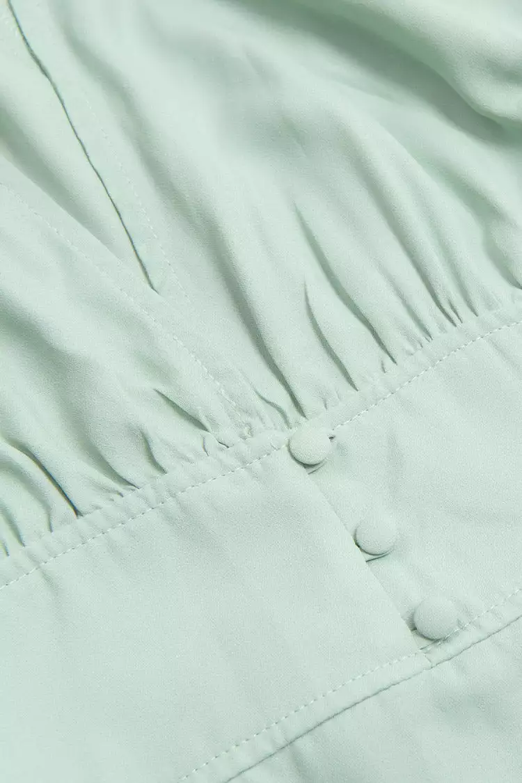 Cupshe Dalary Plunge Button Front Split Dress 5 Cupshe Dalary Plunge Button Front Split Dress - Image 5