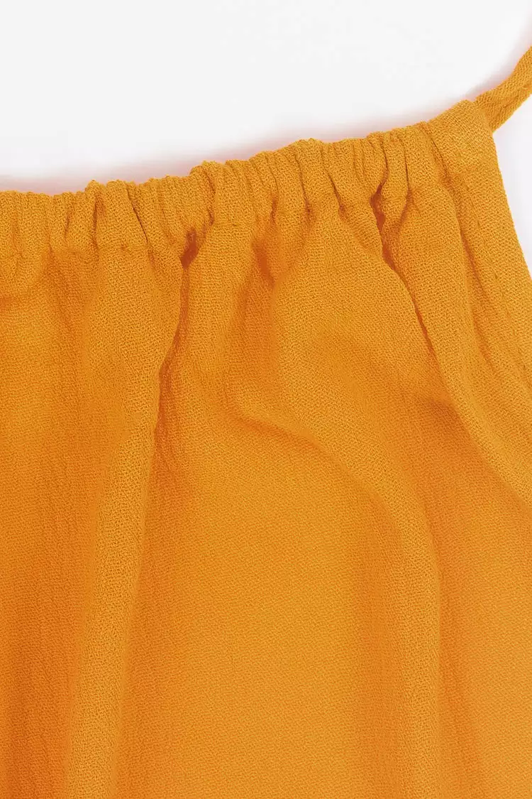 Cupshe Haleigh Orange Backless Split Tea Length Dress 5 Cupshe Haleigh Orange Backless Split Tea Length Dress - Image 5
