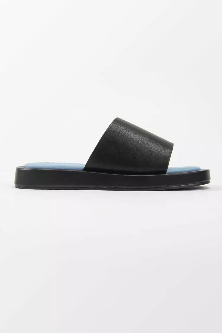 Cupshe Coffee Run Black Wide Band Slide Sandals 3 Cupshe Coffee Run Black Wide Band Slide Sandals - Image 3