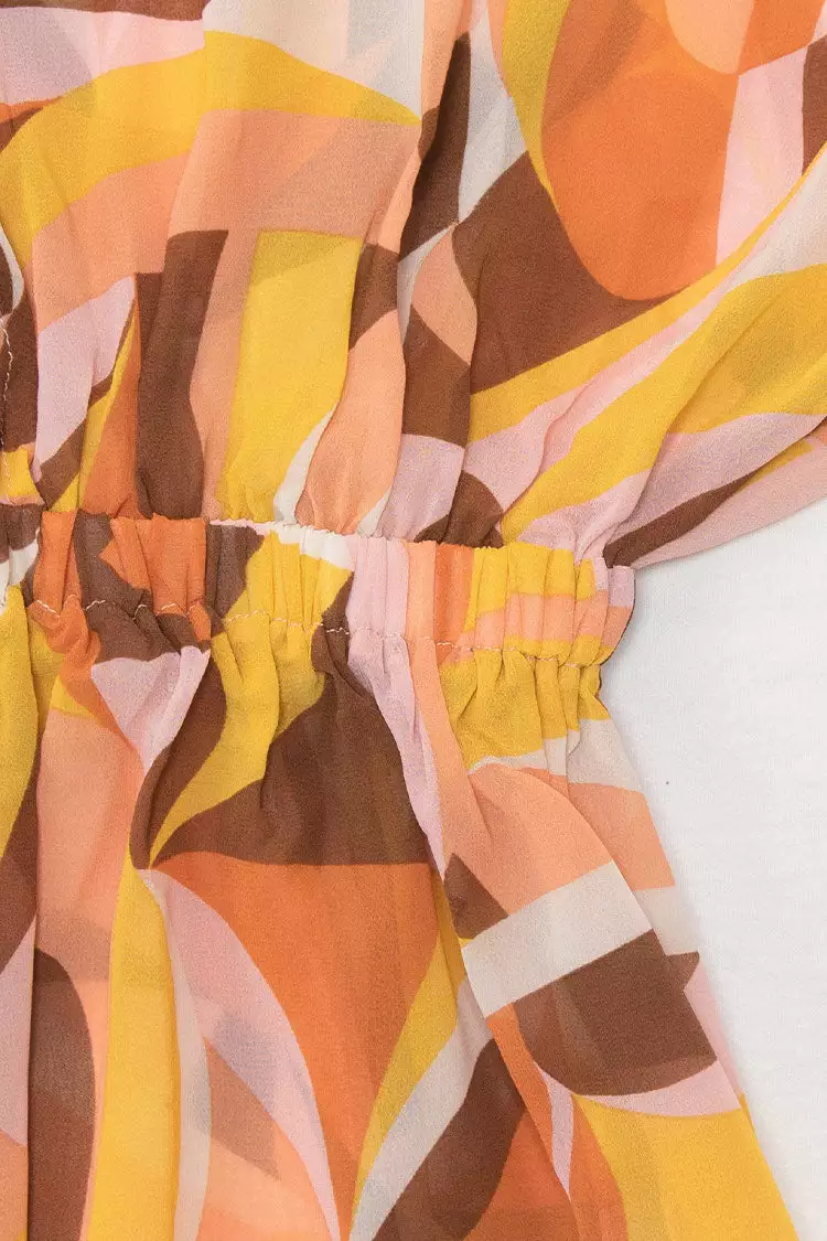 Cupshe Elissa Geometric Print Tie Shoulder Cover-up Dress 5 Cupshe Elissa Geometric Print Tie Shoulder Cover-up Dress - Image 5