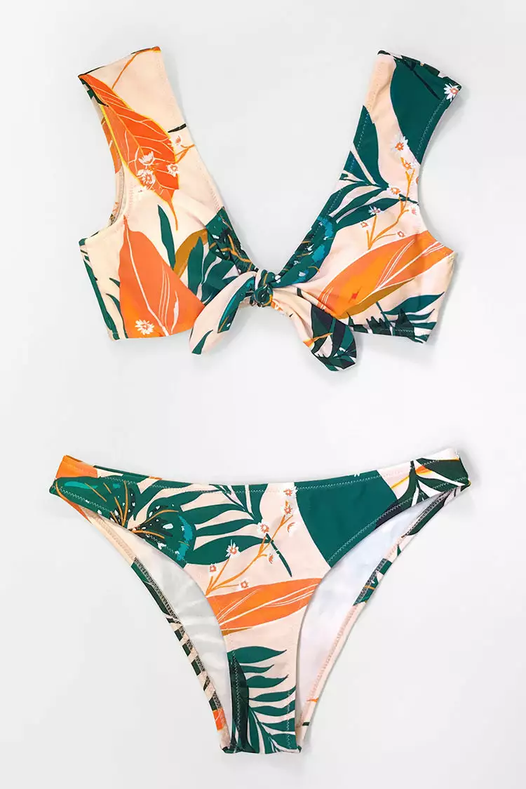Cupshe Bright Leafy Print Bikini Top 7 Cupshe Bright Leafy Print Bikini Top - Image 7