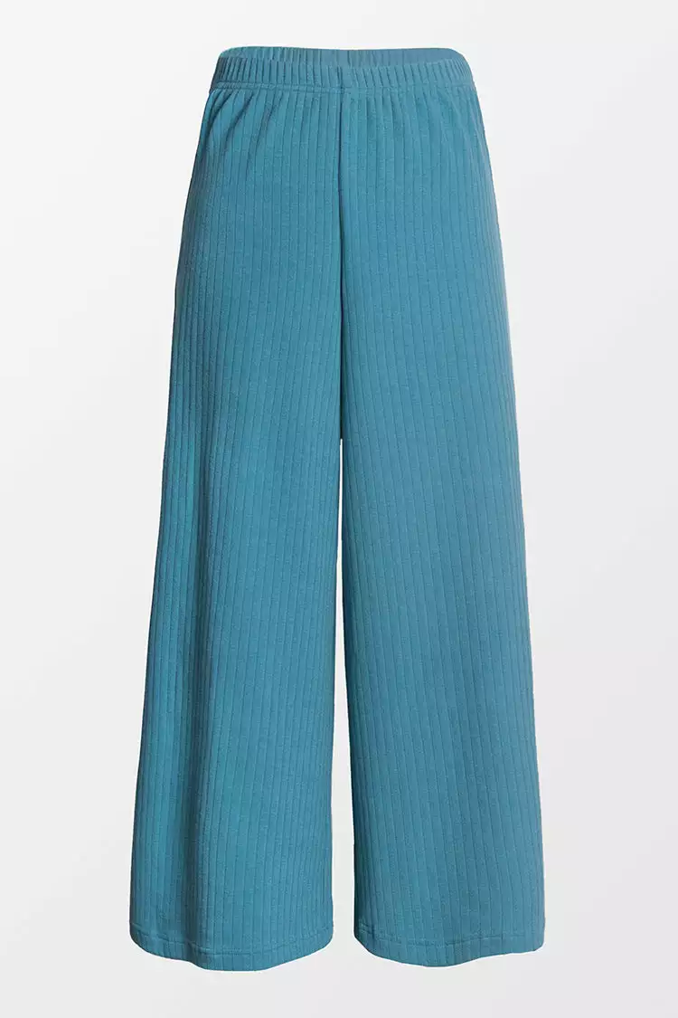 Cupshe Palm Elastic Waist Straight Leg Pants 3 Cupshe Palm Elastic Waist Straight Leg Pants - Image 3