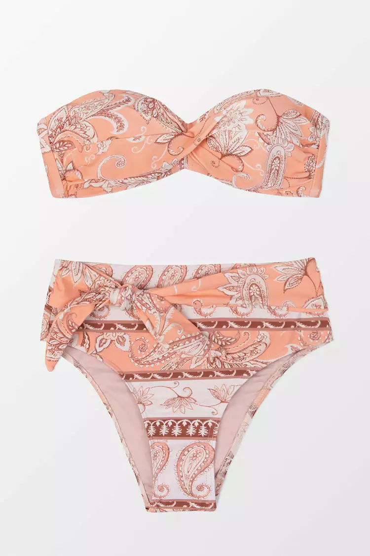 Cupshe Alaya Paisley Halter Knot Bikini 6 Cupshe Alaya Paisley Halter Knot Bikini - Image 6