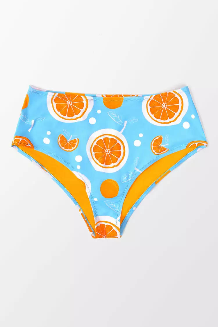 Cupshe Karlee Fruit Print High Waisted Plus Size Bikini Bottom 3 Cupshe Karlee Fruit Print High Waisted Plus Size Bikini Bottom - Image 3