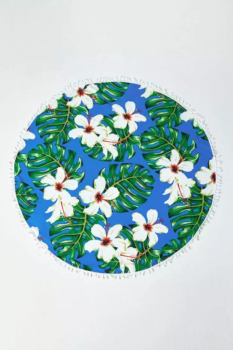 Cupshe Lilies Tassel Beach Blanket 3 Cupshe Lilies Tassel Beach Blanket - Image 3
