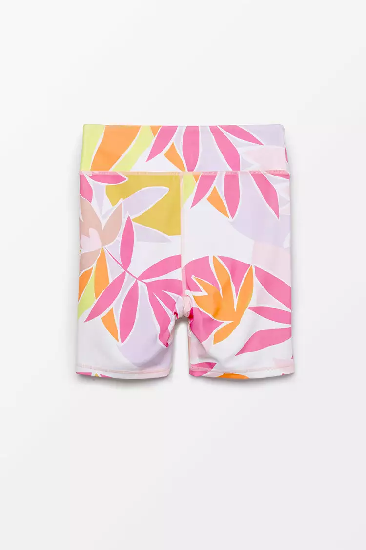 Cupshe Paradise Leaf Print Bike Shorts 3 Cupshe Paradise Leaf Print Bike Shorts - Image 3