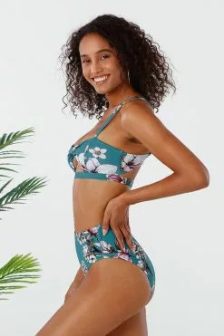 Cupshe Blue Floral Twist Cutout High Waisted Bikini 9 Cupshe Blue Floral Twist Cutout High Waisted Bikini -Deals Cupshe Store 3 58f2ac37 a696 4536 9d46 252161efb122