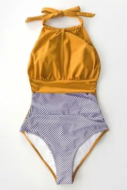 Cupshe Textured and Striped Halter One Piece Swimsuit 14 Cupshe Textured and Striped Halter One Piece Swimsuit -Deals Cupshe Store 3 5a5bb212 42af 4c90 919c 92dc3831b259