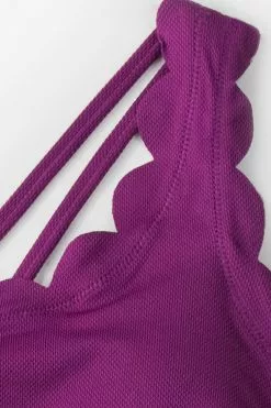 Cupshe Purple And Floral One Shoulder Scalloped Bikini 11 Cupshe Purple And Floral One Shoulder Scalloped Bikini -Deals Cupshe Store 3 5c57b164 4928 49ea 8a7f 95b5f100c518