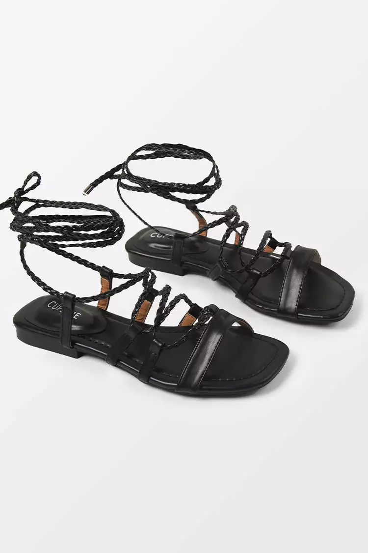 Cupshe Ambrosia Open Toe Flat Strappy Sandals 3 Cupshe Ambrosia Open Toe Flat Strappy Sandals - Image 3