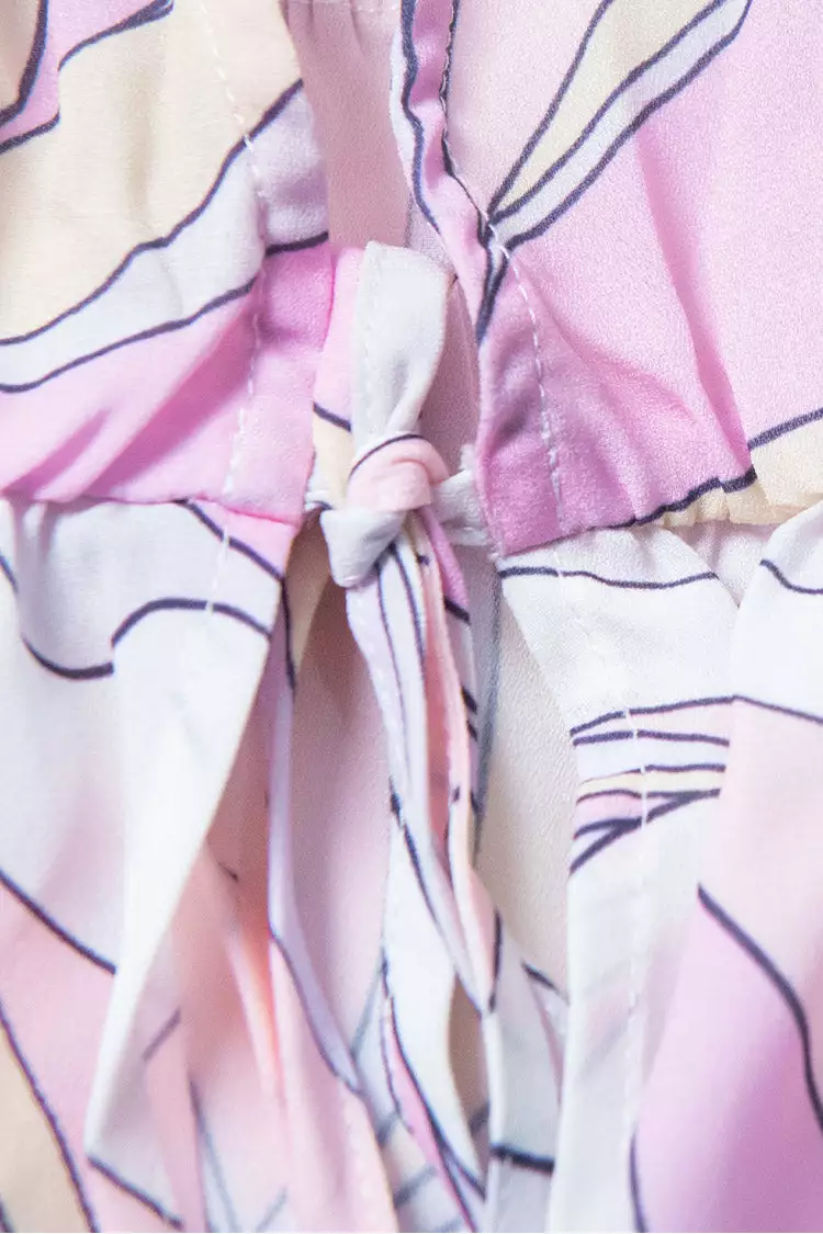 Cupshe Samantha Bell Sleeve Tie Waist Cover Up 5 Cupshe Samantha Bell Sleeve Tie Waist Cover Up - Image 5