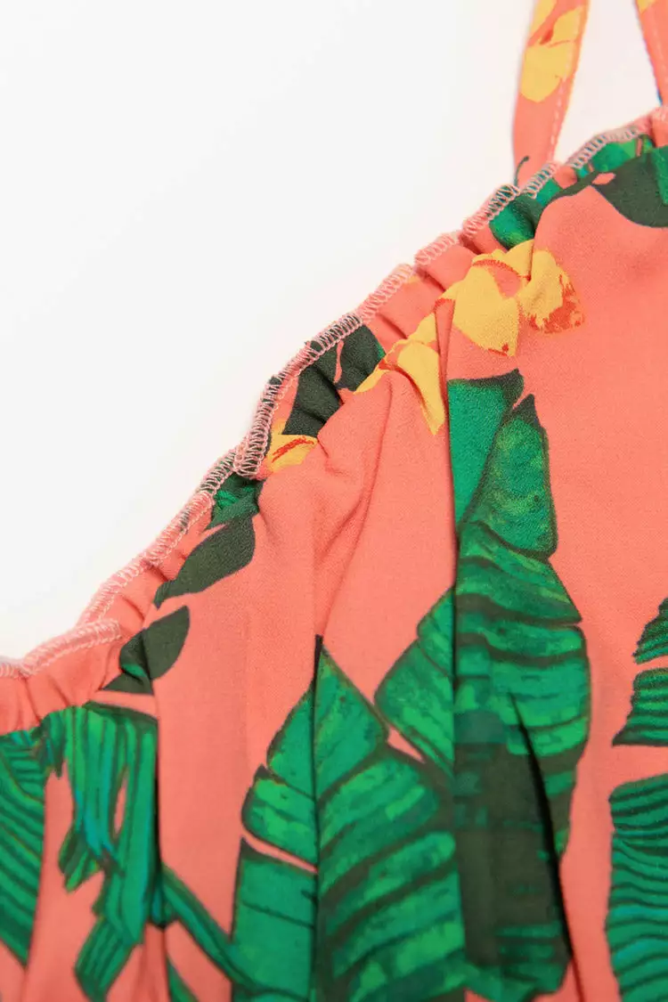 Cupshe Lauryn Tropical Tie Shoulder Slip Dress 5 Cupshe Lauryn Tropical Tie Shoulder Slip Dress - Image 5