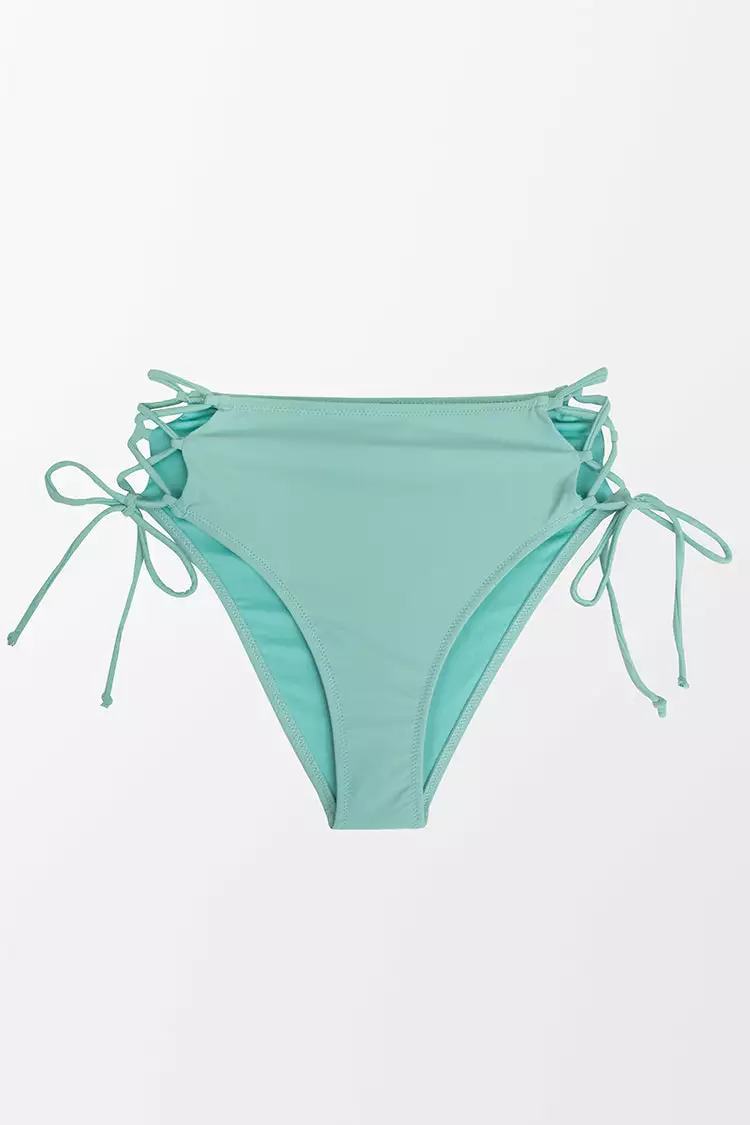 Cupshe Fiona Green Lace-up Bikini Bottom 3 Cupshe Fiona Green Lace-up Bikini Bottom - Image 3