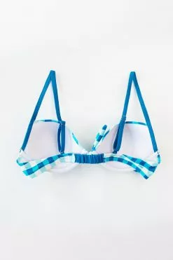 Cupshe Blue And White Plaid Knotted Bikini Top 13 Cupshe Blue And White Plaid Knotted Bikini Top -Deals Cupshe Store 3 6bfb2503 1bc8 415e 8622 f85a6844bba9