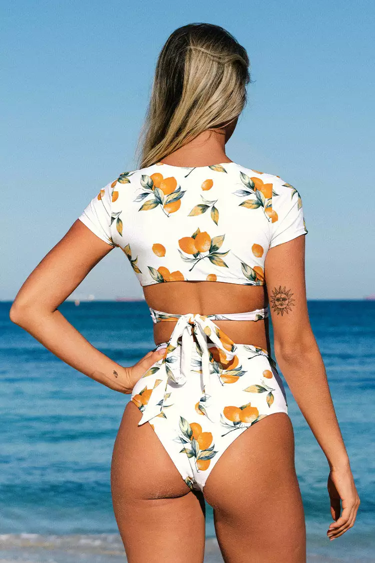 Cupshe Amina Fruit Print Wrap High Waisted Bikini 2 Cupshe Amina Fruit Print Wrap High Waisted Bikini - Image 2