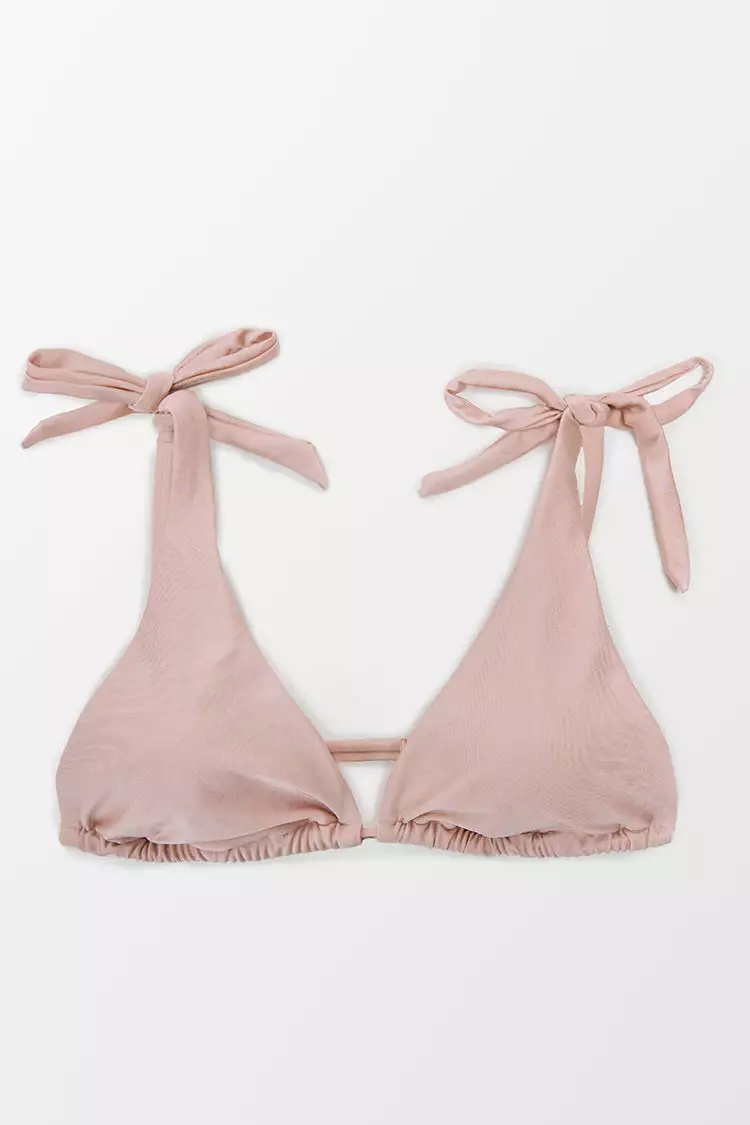 Cupshe Madelynn Cute Triangle Tied Straps Bikini Top 3 Cupshe Madelynn Cute Triangle Tied Straps Bikini Top - Image 3