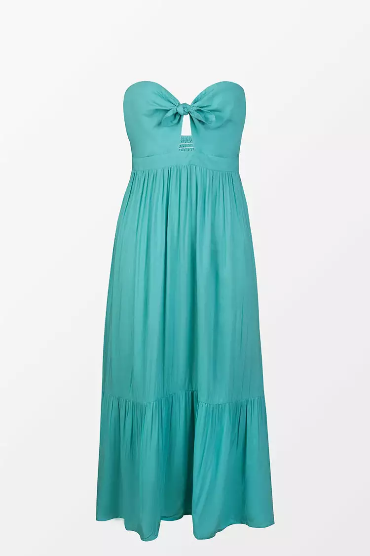 Cupshe Kianna Sweetheart Neck Halter Bandeau Midi Dress 3 Cupshe Kianna Sweetheart Neck Halter Bandeau Midi Dress - Image 3