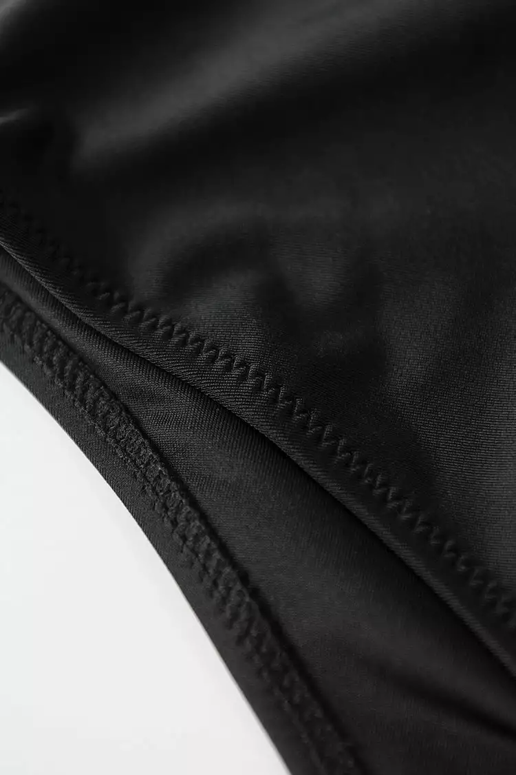 Cupshe Black Scalloped High Waisted Bikini Bottom 7 Cupshe Black Scalloped High Waisted Bikini Bottom - Image 7