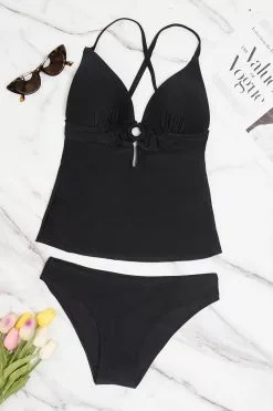 Cupshe Shine Bright Black O-ring Tankini 5 Cupshe Shine Bright Black O-ring Tankini -Deals Cupshe Store 3 792d8814 d346 4516 981d 1657c1e5221d