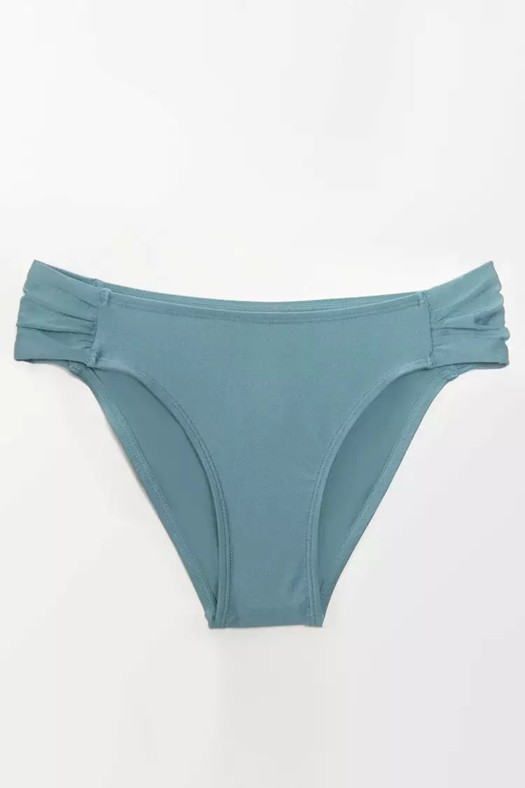 Cupshe Shangrila Solids Shirred Tab Hipster Bikini Bottom 3 Cupshe Shangrila Solids Shirred Tab Hipster Bikini Bottom - Image 3