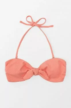 Cupshe Sanddollar Texture Bunny Tie Front Bandeau Bikini Top -Deals Cupshe Store 3 7f6c4606 c93c 4db6 bd8b a058034072bd