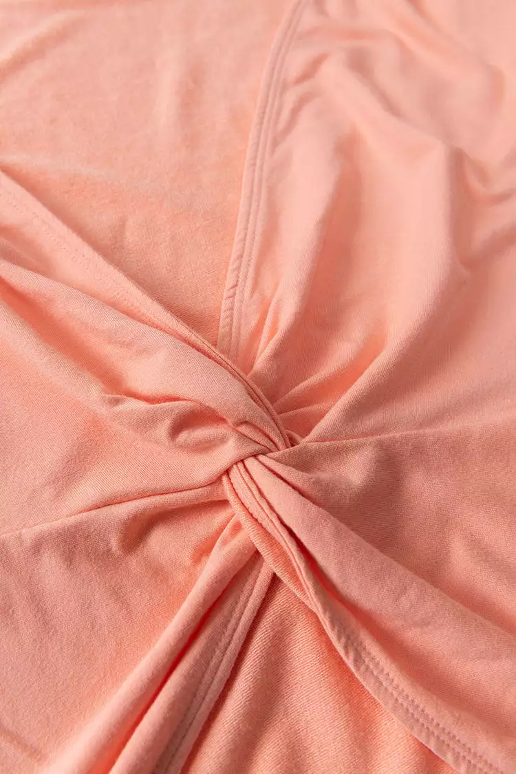 Cupshe Peachy Drop Shoulder Sweatshirt 5 Cupshe Peachy Drop Shoulder Sweatshirt - Image 5