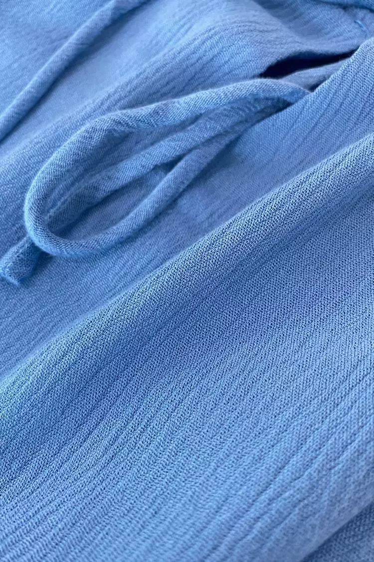 Cupshe Caroline Blue Ruffle Slip Dress 5 Cupshe Caroline Blue Ruffle Slip Dress - Image 5