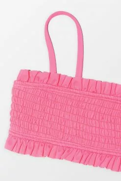 Cupshe Girls' Floral Impressions Smocked Bandeau And Hipster Set -Deals Cupshe Store 3 8610b0c8 6d4e 4e4c ab09 db147fce0378