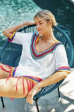 Cupshe White Cover Up with Rainbow Crochet Trim 5 Cupshe White Cover Up with Rainbow Crochet Trim -Deals Cupshe Store 3 88f1fee0 95d5 4794 92c9 285524ec33ac