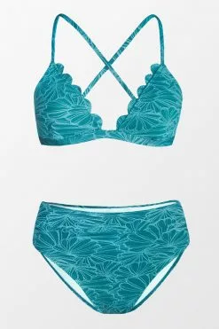 Cupshe Flourishing Floral Scalloped Bralette And Cheeky High Waist Set -Deals Cupshe Store 3 91659546 78fb 4168 88ab 779197f59089