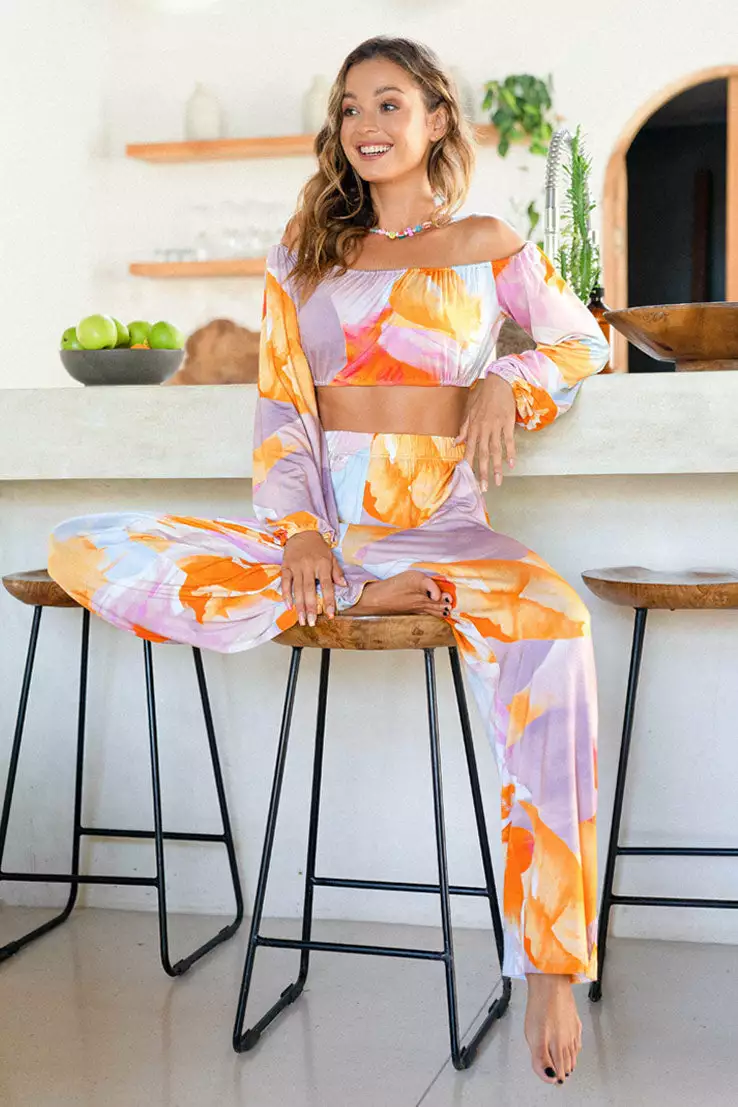 Cupshe Desert Bloom Elastic Waisted Sweatpants 5 Cupshe Desert Bloom Elastic Waisted Sweatpants - Image 5